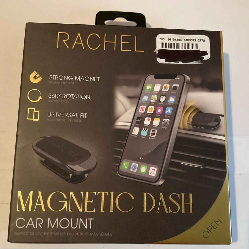 Magnetic Phone Holder for Car with Cradle-Free Design - Sleek Rachel Zoe - NIB